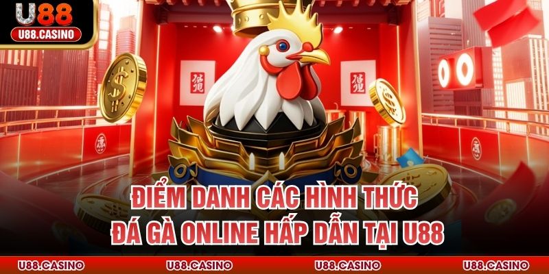 Điểm danh các hình thức đá gà online hấp dẫn tại U88 